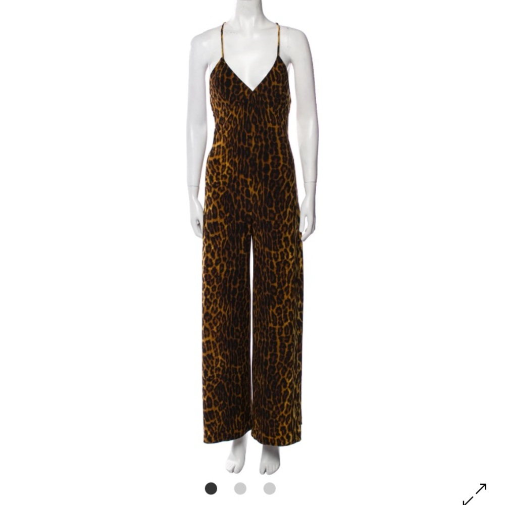 Norma Kamali Leopard Print Jumpsuit